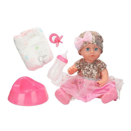 Пупс озвуч 25 см, Шаинский музыка пьет, писает, закр. глазки, 4 акс., в кор КАРАПУЗ