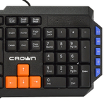 Клавиатура Crown CMK-483 проводная, USB, черный