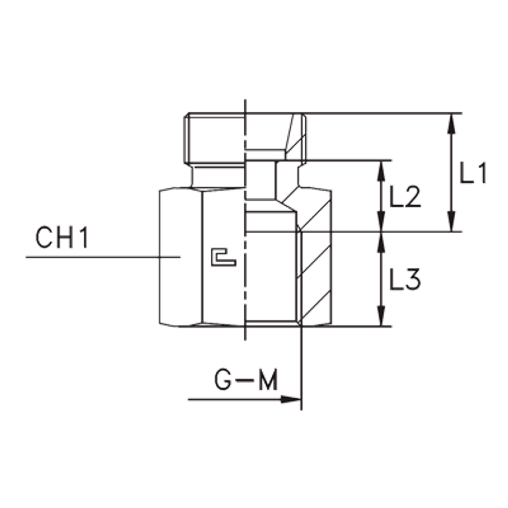 Соединение PS DS38 М48х2 (корпус)