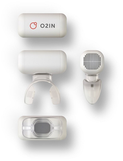 Дыхательный тренажер O2IN, для взрослых ( цвет чехла коралловый)