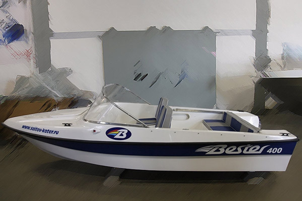 Тент транспортировочный на катер БЕСТЕР 400