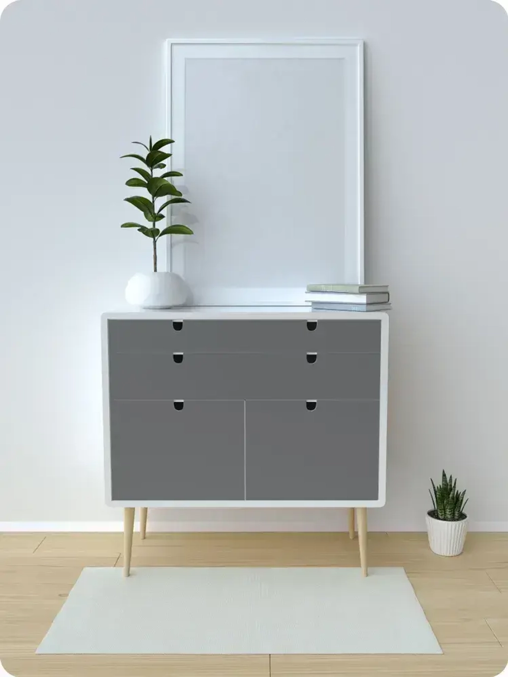 Аэрозольная краска в баллончике Elcon для мебели и декора, акриловая, быстросохнущая, 0.52 л, графит