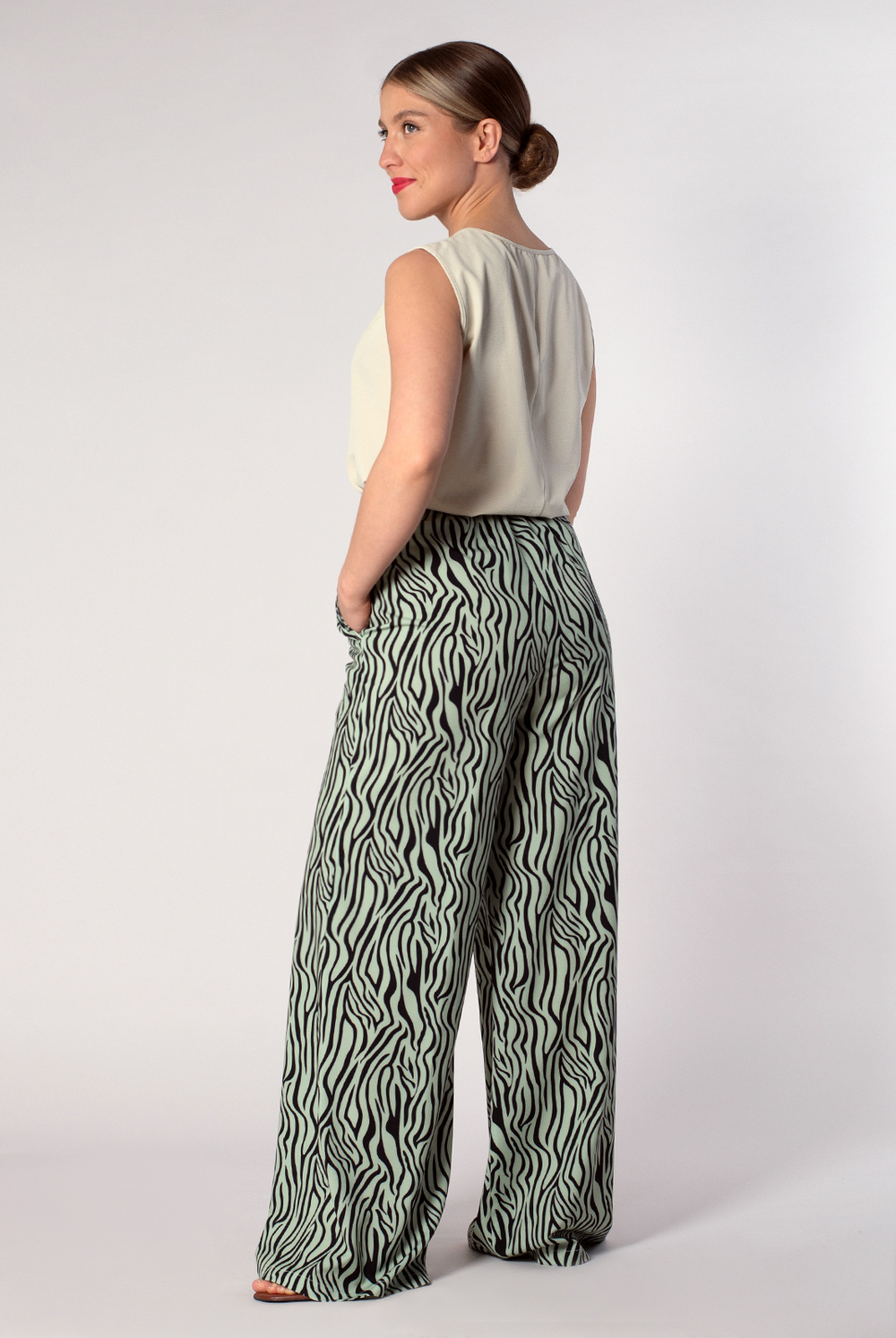 Брюки женские 4323ВП, Зебра #176Зеб024323ВП