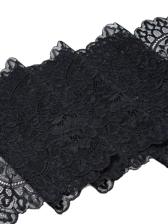 03-275 Кружево эластичное 22,5 см, черный