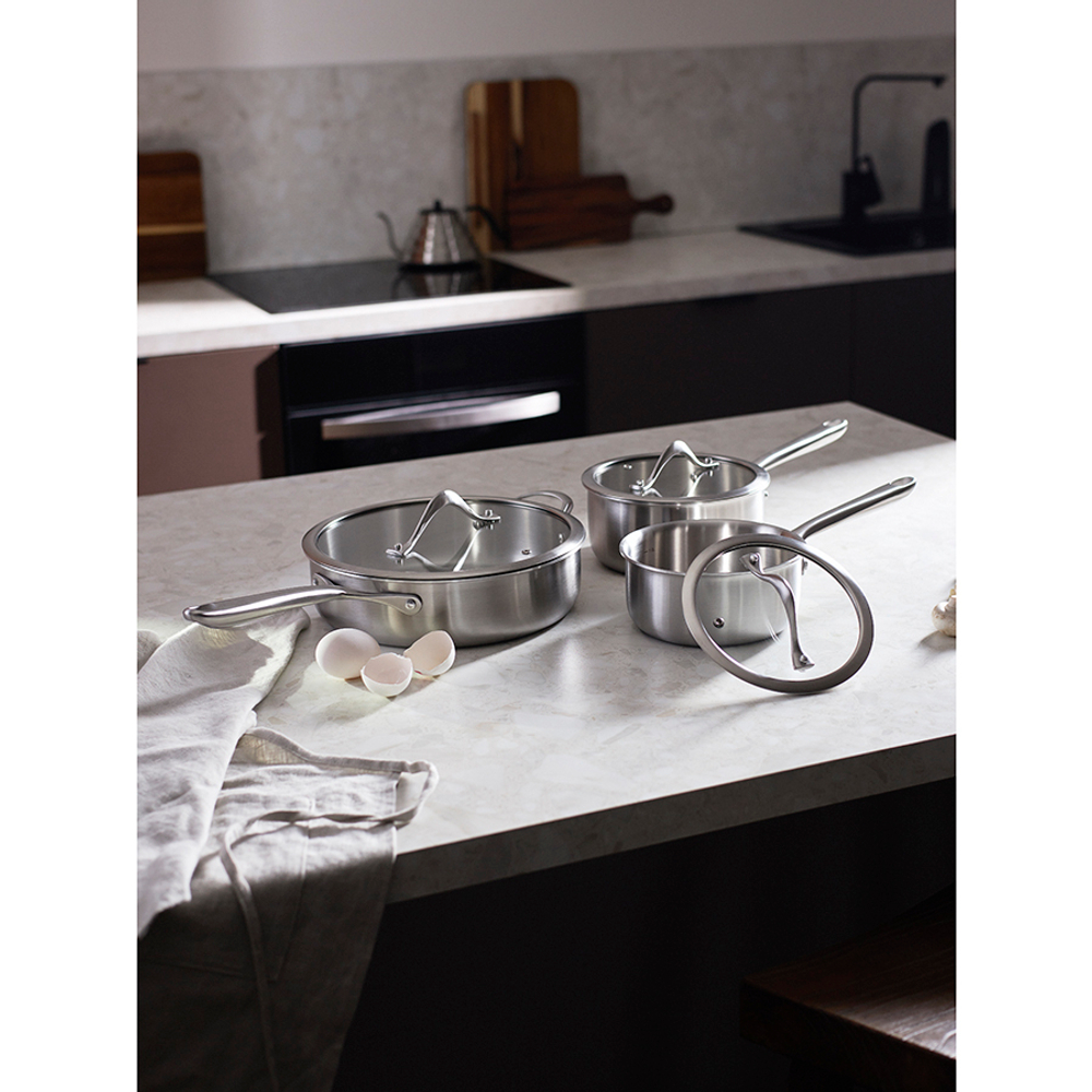 Ковш с крышкой 3ply etalon, D18 см, 1,9 л