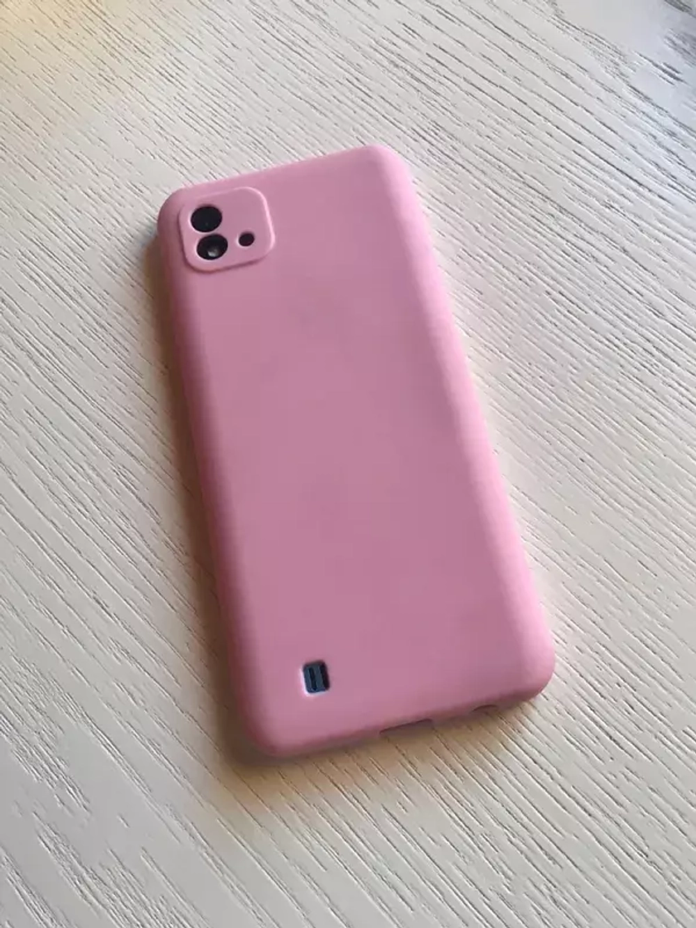 Накладка Realme C20/C11 силикон матовый розовый Zibelino