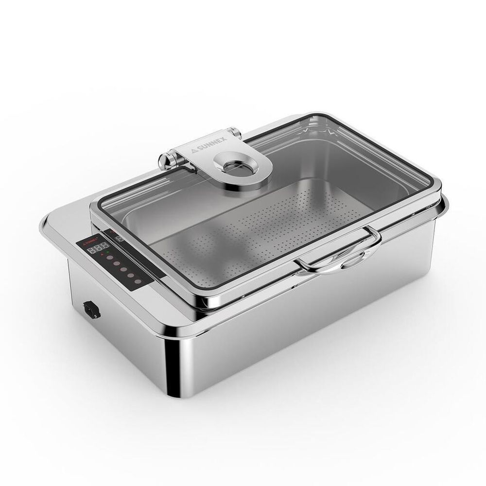 Мармит электрический 9 л 1/1*65 встраиваемый сухой нагрев без воды откидная крышка "KASA" SUNNEX