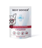 Влажный корм для кошек пауч Best Dinner Vet Profi Gastro Intestinal 0,085кг индейка кусочки в соусе (при заболеваниях ЖКТ). 24 упаковки