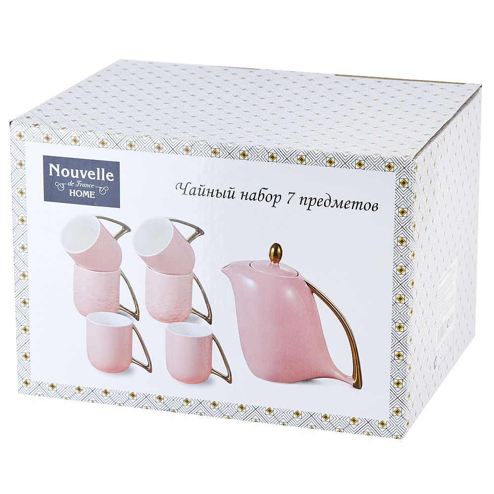 Чайный набор 7пр. " . Alissa" (6 персон) v=1150/280 мл (подарочная упаковка)
