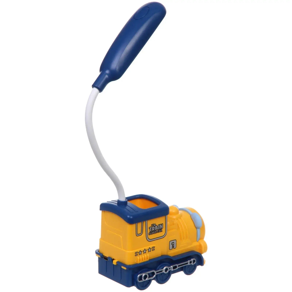 Настольная лампа «Sweet - Паровоз» LED 10*5*21 см, USB 5v 3w, Желтый/синий