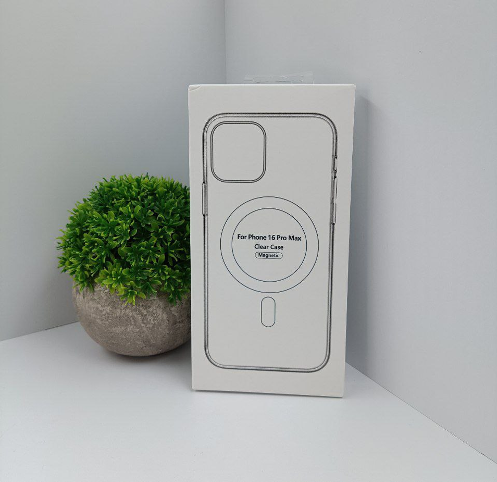 Прозрачный чехол MagSafe Clear Case без анимации для iPhone 16 PRO MAX