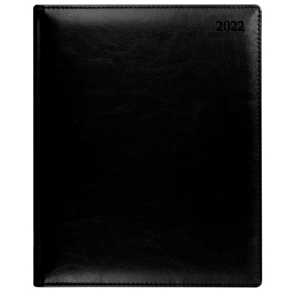 Еженедельник Letts Global Deluxe A4 кожа черный (412 127110)