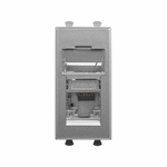 Компьютерная розетка RJ-45 модульная, кат.5е экранированная,"Avanti","Закаленная сталь", 1 модуль