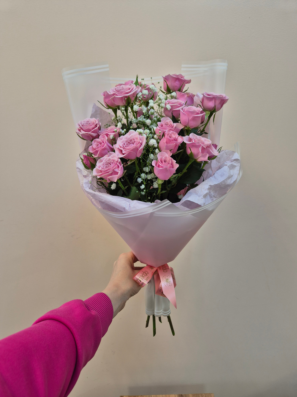 Роза кустовая букет