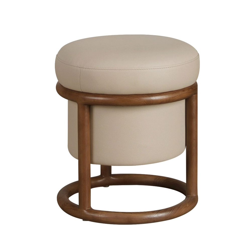 Пуф 5176 из экокожи цвета норки