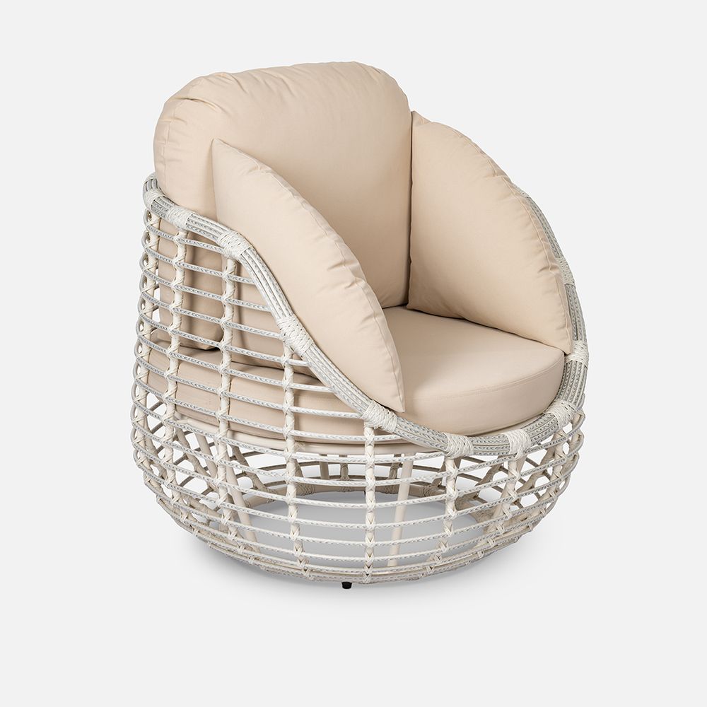 Кресло Lotus  Доминикана, RAL 1013, Jamaica beige