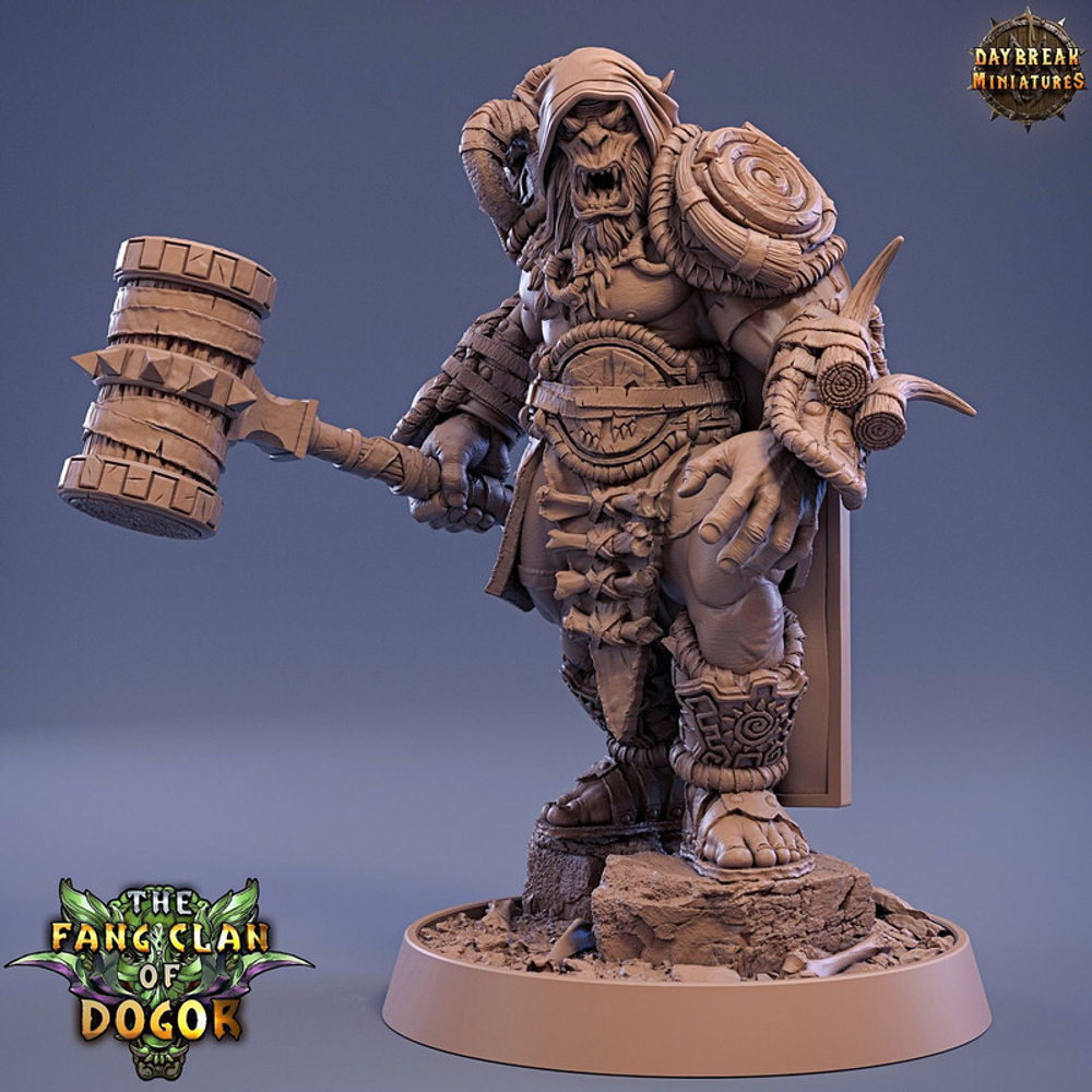 Орк Полуор Воин Паладин Варвар Файтер Рыцарь миниатюра для dnd, днд, pathfinder, фентези, Настольная игра, НРИ, Варгейм, РПГ