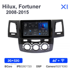 Teyes X1 9"для Toyota Hilux, Fortuner 2008-2015
