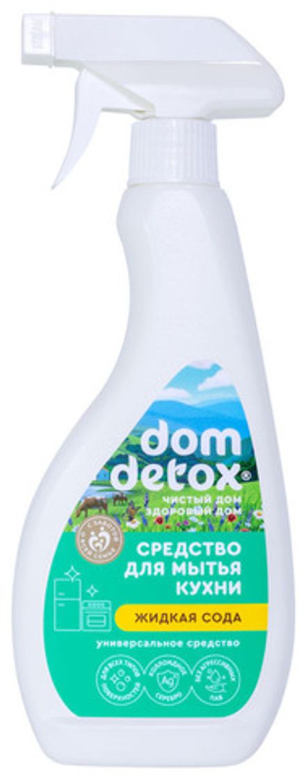 DomDetox Средство для мытья кухни "Жидкая сода"