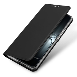 Чехол книжка из PU кожи черного цвета от Dux Ducis для смартфона OnePlus 13T и 13S, серия Skin Pro Series Case