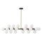 Подвесная люстра Lumina Deco Marsiada LDP 6033-24 BK+GD