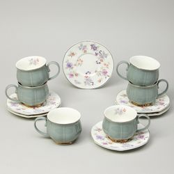 ЧАЙНЫЙ НАБОР LEFARD "ВРЕМЕНА ГОДА" НА 6 ПЕР. 12 ПР. 250 МЛ СЕРЫЙ