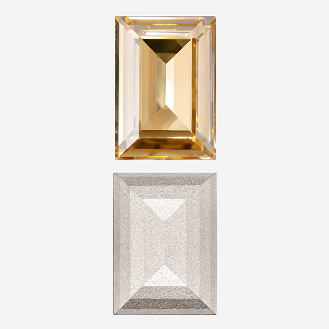 Кристалл Прямоугольник (Step Cut Fancy Stone), оттенок "Светло-золотистый Кристалл"/"Light Golden Crystal", 18*13мм