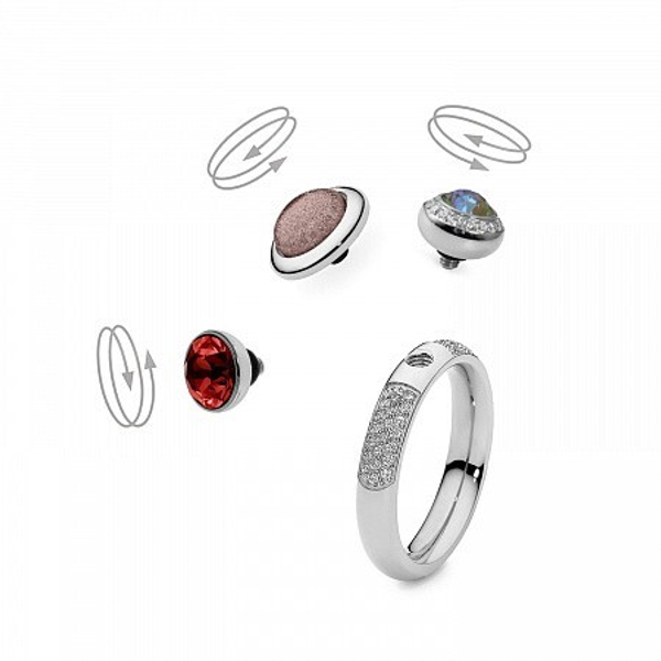 Кольцо - База Qudo deluxe small silver 17.2 мм 626659 S размер 17,2