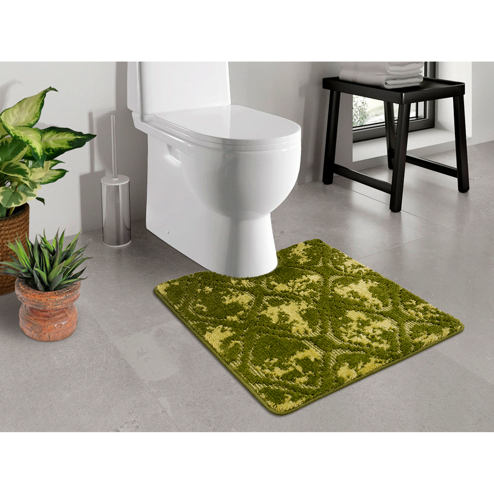 Коврик д/туалета Shahintex Vintage  60*80 зеленый (02)