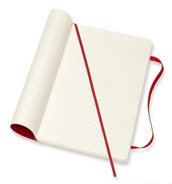 Блокнот Moleskine Classic Soft XLarge 190х250мм 192стр линейка мягкая обложка красный (QP621F2)