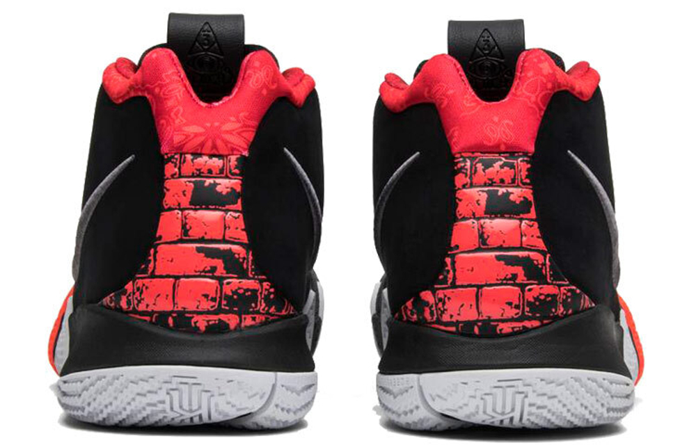 Kyrie 4 black and red hotsell