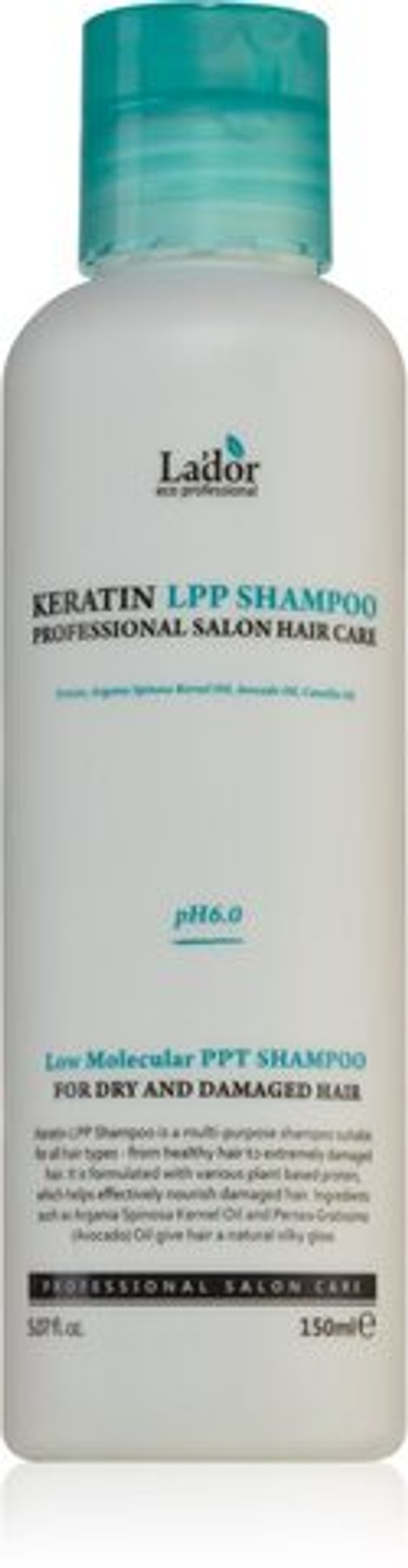 La'dor Keratin LPP - кератиновый регенерирующий шампунь, обеспечивающий питание и блеск /   150  ml  / GTIN 8809500811015