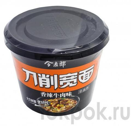 Лапша Даосяомянь со вкусом пряной говядины Jinmailang , 206 гр