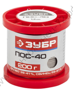 ЗУБР 200гр 1мм проволока пос 40, Припой (55451-200-10)