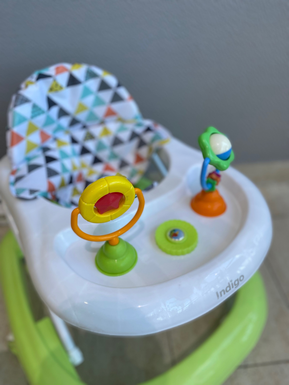 Ходунки "SUNNY C" 6 силиконовых колес, муз. (INDIGO) (зеленый)