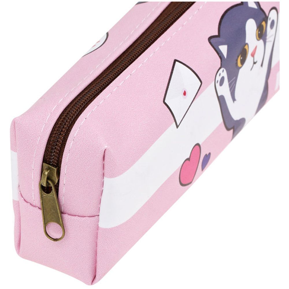Пенал, 200*55*40 ArtSpace "Love cat", искусственная кожа