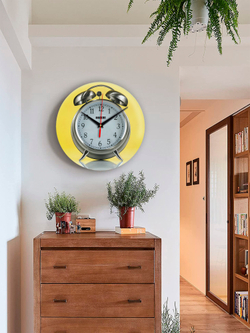 Настенные часы SouvenirClock прикол "Будильник", 28 см,