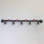 Настенная вешалка для одежды в индустриальном стиле, лофт