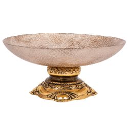 Фруктовница-конфетница Флора Бронза