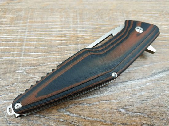 Складной нож STEELCLAW Босс коричневый c клинком из стали D2, рукоять G10