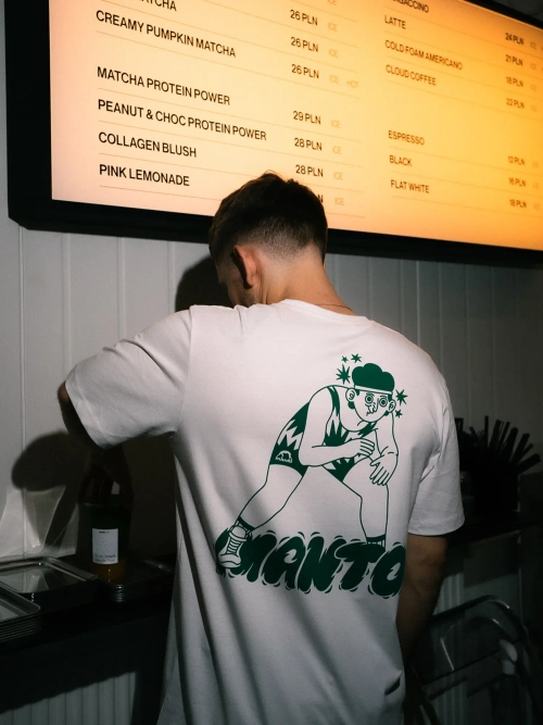 Футболка MANTO LUTEK WRESTLER белая