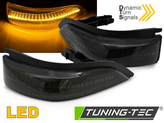 Динамические указатели поворота на зеркала заднего вида SMOKE LED для TOYOTA YARIS III 11-19