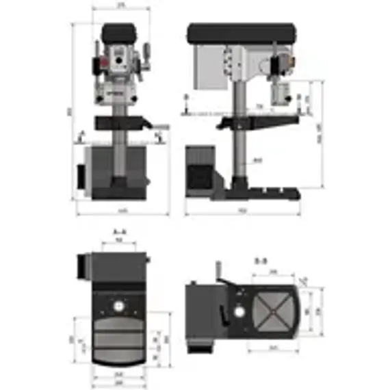 Цанговый патрон Optimum MK2 / M10 / ER25 с комплектом цанг 15 шт., 1-16 мм