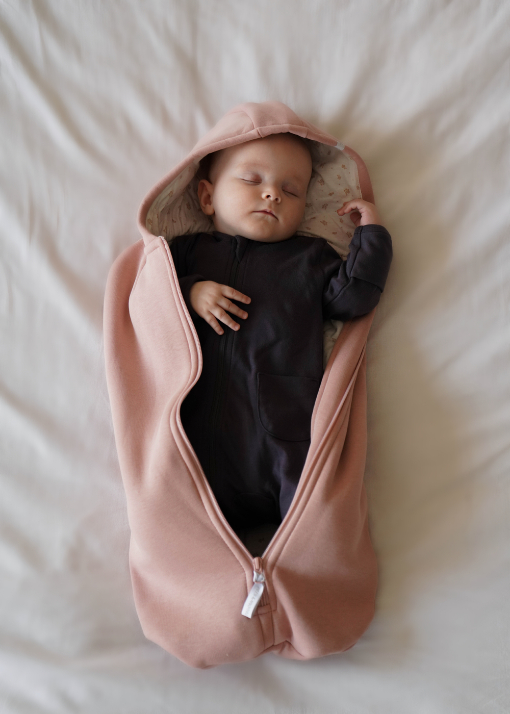 Кокон с капюшоном Cosy (пудра)
