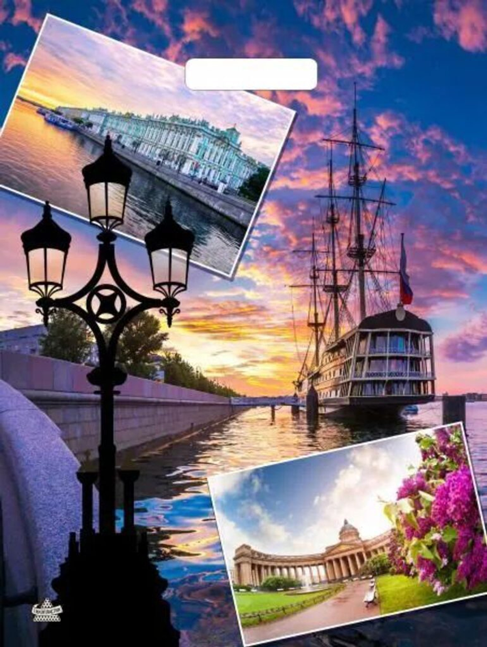 Пакет 40*31см (60мк) с вырубной укрепл. ручкой "Завораживающий Санкт-Петербург" Глянец ПВД