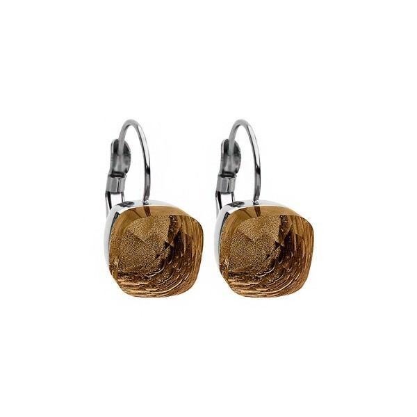 Серьги Qudo Firenze cognac 304012 BR/S
