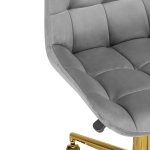 Офисное кресло Woodville Честер темно-серый, золото