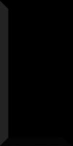 Dar Ceramics Biselado Negro Brillo 10x20