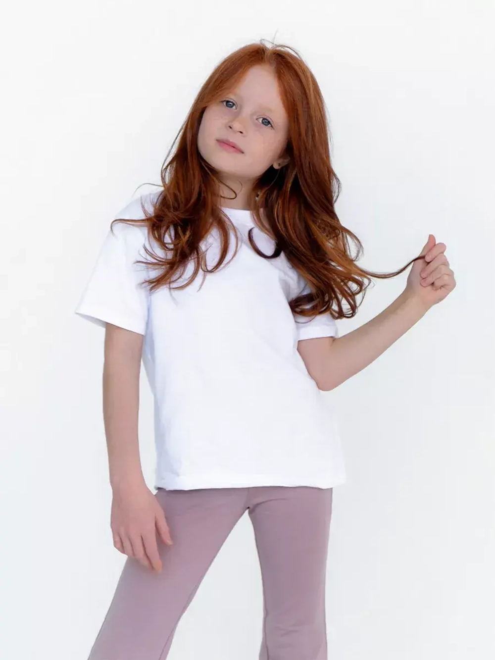 Штаны для девочки клеш трикотажные