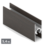 ЭКО Рамка средняя двери - центральный ригель (5,40 м) венге темный (ПВХ) (AE0452) Aristo (Out)